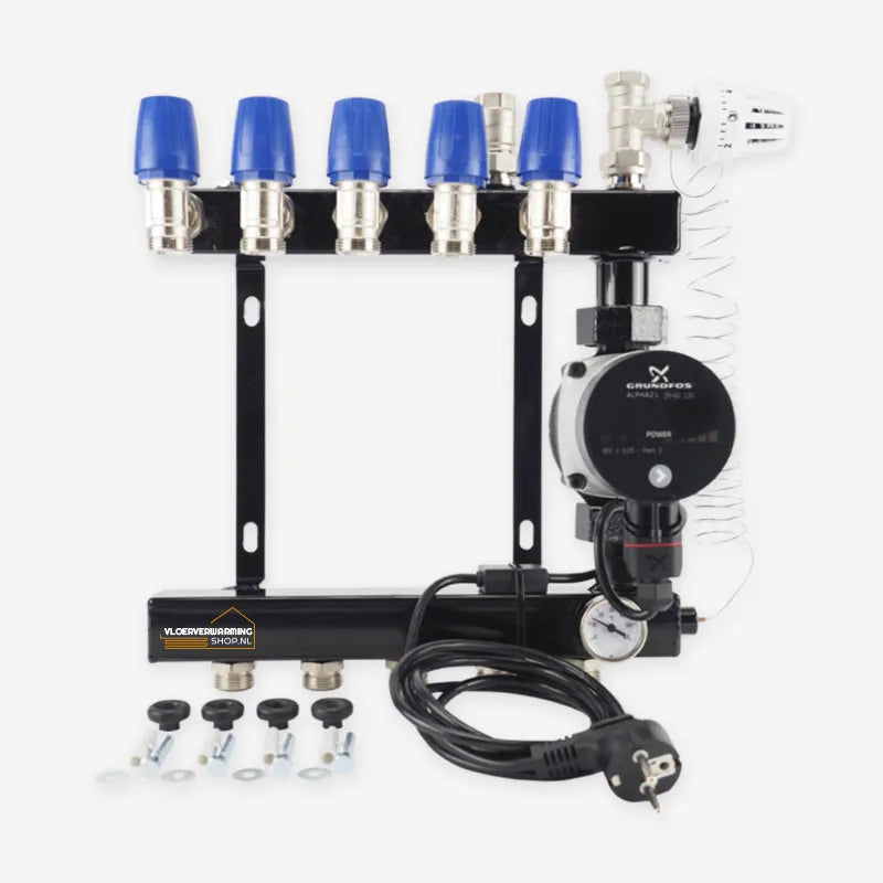 MAGNUM Standaard stalen verdeler - 4 groeps