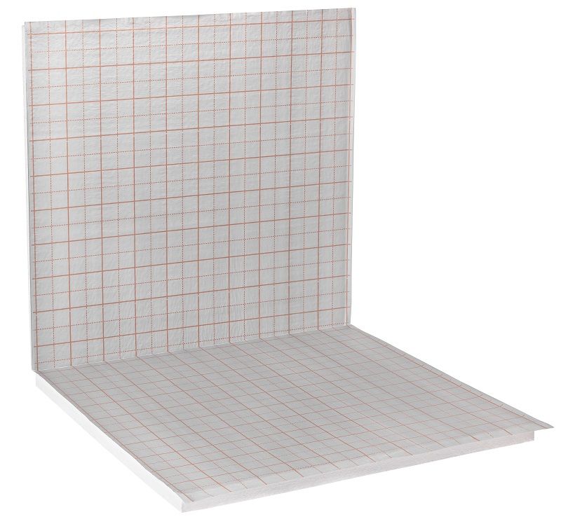 Tackerplaat met rasterfolie 30 mm EPS isolatie 10 m² per pak