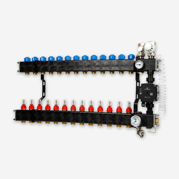 VTE Composiet Verdeler met pomp - 13 groeps