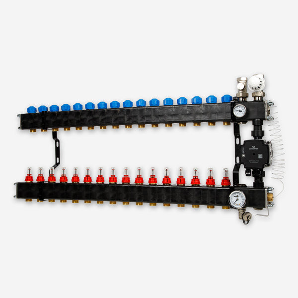 VTE Composiet Verdeler met pomp - 16 groeps