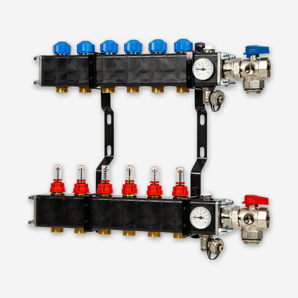 VTE composiet verdeler open - 6 groeps
